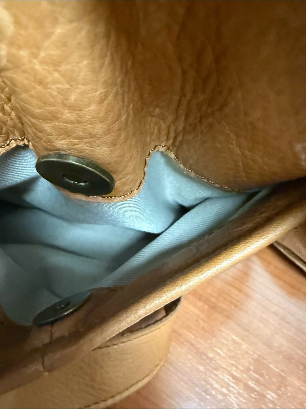 American Leather Co. Cleveland Midsized Backpack Brown Tan Leather